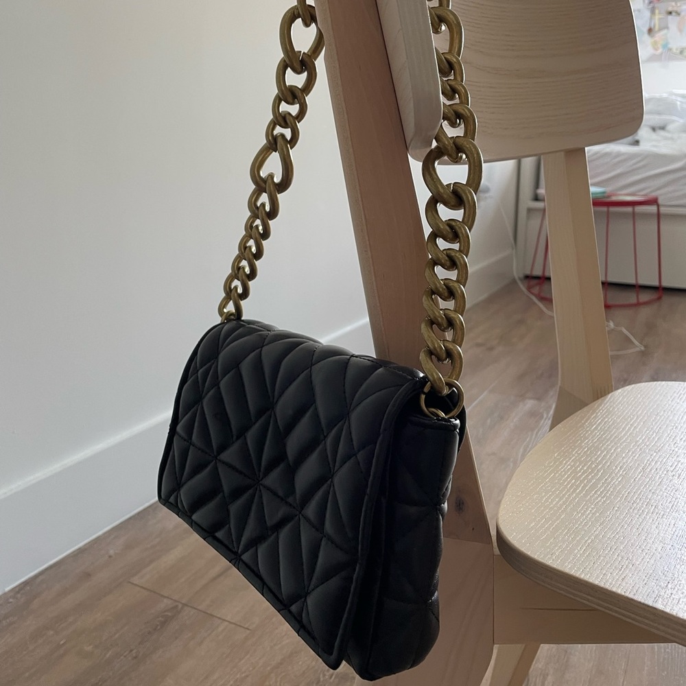 Brand new black Zara chain bag